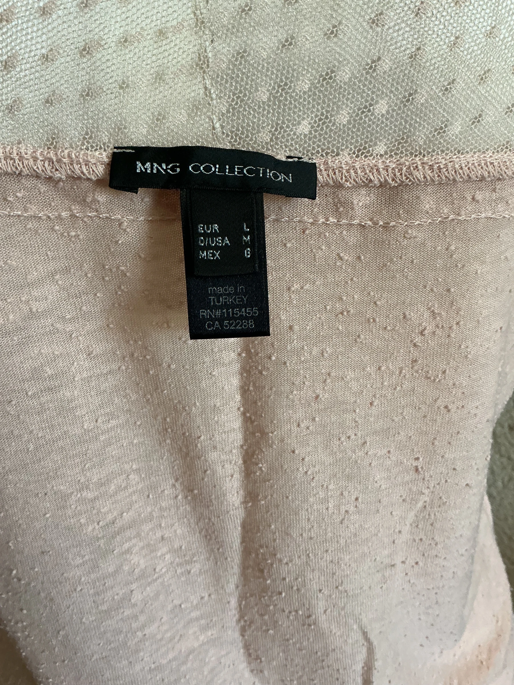 Sleeveless Pale Pink Tank Top Size 40 – photo 3